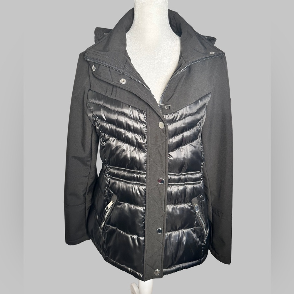 Guess Women's Black Puffer Jacket